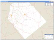 Lavaca County, TX <br /> Wall Map <br /> Zip Code <br /> Basic Style 2025 Map