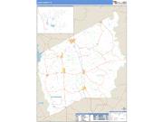 Leon County, TX <br /> Wall Map <br /> Zip Code <br /> Basic Style 2025 Map