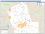 Liberty County, TX <br /> Wall Map <br /> Zip Code <br /> Basic Style 2025 Map