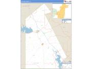 Live Oak County, TX <br /> Wall Map <br /> Zip Code <br /> Basic Style 2025 Map