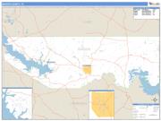Marion County, TX <br /> Wall Map <br /> Zip Code <br /> Basic Style 2025 Map