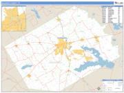 Navarro County, TX <br /> Wall Map <br /> Zip Code <br /> Basic Style 2025 Map