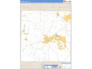 Parker County, TX <br /> Wall Map <br /> Zip Code <br /> Basic Style 2025 Map
