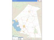 Polk County, TX <br /> Wall Map <br /> Zip Code <br /> Basic Style 2025 Map