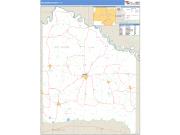 Red River County, TX <br /> Wall Map <br /> Zip Code <br /> Basic Style 2025 Map