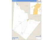 Reeves County, TX <br /> Wall Map <br /> Zip Code <br /> Basic Style 2025 Map