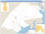 Refugio County, TX <br /> Wall Map <br /> Zip Code <br /> Basic Style 2025 Map