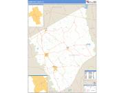 Robertson County, TX <br /> Wall Map <br /> Zip Code <br /> Basic Style 2025 Map