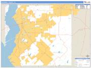 Rockwall County, TX <br /> Wall Map <br /> Zip Code <br /> Basic Style 2025 Map