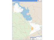 San Jacinto County, TX <br /> Wall Map <br /> Zip Code <br /> Basic Style 2025 Map