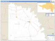 San Saba County, TX <br /> Wall Map <br /> Zip Code <br /> Basic Style 2025 Map