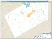 Somervell County, TX <br /> Wall Map <br /> Zip Code <br /> Basic Style 2025 Map