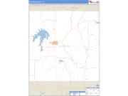 Stephens County, TX <br /> Wall Map <br /> Zip Code <br /> Basic Style 2025 Map