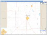 Terry County, TX <br /> Wall Map <br /> Zip Code <br /> Basic Style 2025 Map