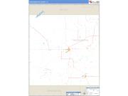 Throckmorton County, TX <br /> Wall Map <br /> Zip Code <br /> Basic Style 2025 Map