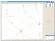 Uvalde County, TX <br /> Wall Map <br /> Zip Code <br /> Basic Style 2025 Map