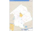 Victoria County, TX <br /> Wall Map <br /> Zip Code <br /> Basic Style 2025 Map