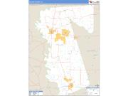 Waller County, TX <br /> Wall Map <br /> Zip Code <br /> Basic Style 2025 Map
