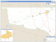 Ward County, TX <br /> Wall Map <br /> Zip Code <br /> Basic Style 2025 Map