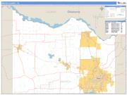 Wichita County, TX <br /> Wall Map <br /> Zip Code <br /> Basic Style 2025 Map