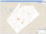 Wilson County, TX <br /> Wall Map <br /> Zip Code <br /> Basic Style 2025 Map