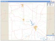 Young County, TX <br /> Wall Map <br /> Zip Code <br /> Basic Style 2025 Map