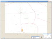 Zavala County, TX <br /> Wall Map <br /> Zip Code <br /> Basic Style 2025 Map