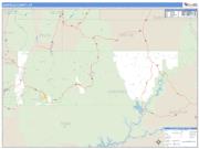 Garfield County, UT <br /> Wall Map <br /> Zip Code <br /> Basic Style 2025 Map