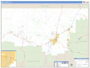 Iron County, UT <br /> Wall Map <br /> Zip Code <br /> Basic Style 2025 Map