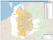 Salt Lake County, UT <br /> Wall Map <br /> Zip Code <br /> Basic Style 2025 Map