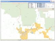 Washington County, UT <br /> Wall Map <br /> Zip Code <br /> Basic Style 2025 Map