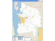 Chittenden County, VT <br /> Wall Map <br /> Zip Code <br /> Basic Style 2025 Map