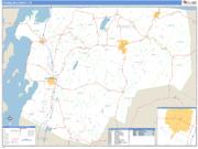 Franklin County, VT <br /> Wall Map <br /> Zip Code <br /> Basic Style 2025 Map