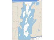 Grand Isle County, VT <br /> Wall Map <br /> Zip Code <br /> Basic Style 2025 Map