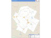 Lamoille County, VT <br /> Wall Map <br /> Zip Code <br /> Basic Style 2025 Map