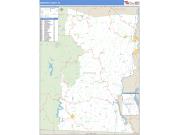 Windham County, VT <br /> Wall Map <br /> Zip Code <br /> Basic Style 2025 Map