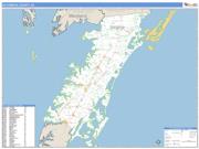 Accomack County, VA <br /> Wall Map <br /> Zip Code <br /> Basic Style 2025 Map