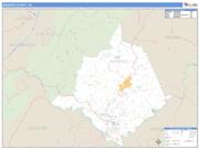 Amherst County, VA <br /> Wall Map <br /> Zip Code <br /> Basic Style 2025 Map