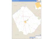 Appomattox County, VA <br /> Wall Map <br /> Zip Code <br /> Basic Style 2025 Map
