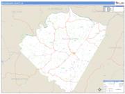 Buckingham County, VA <br /> Wall Map <br /> Zip Code <br /> Basic Style 2025 Map