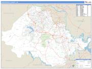 Chesterfield County, VA <br /> Wall Map <br /> Zip Code <br /> Basic Style 2025 Map