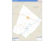 Clarke County, VA <br /> Wall Map <br /> Zip Code <br /> Basic Style 2025 Map