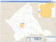 Culpeper County, VA <br /> Wall Map <br /> Zip Code <br /> Basic Style 2025 Map