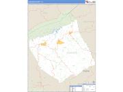 Dickenson County, VA <br /> Wall Map <br /> Zip Code <br /> Basic Style 2025 Map