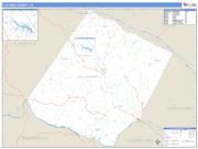Fluvanna County, VA <br /> Wall Map <br /> Zip Code <br /> Basic Style 2025 Map
