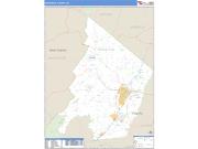 Frederick County, VA <br /> Wall Map <br /> Zip Code <br /> Basic Style 2025 Map