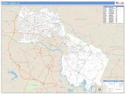 Henrico County, VA <br /> Wall Map <br /> Zip Code <br /> Basic Style 2025 Map