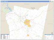 Henry County, VA <br /> Wall Map <br /> Zip Code <br /> Basic Style 2025 Map