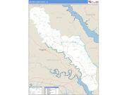 King and Queen County, VA <br /> Wall Map <br /> Zip Code <br /> Basic Style 2025 Map