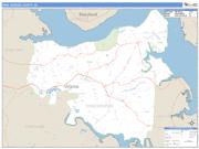 King George County, VA <br /> Wall Map <br /> Zip Code <br /> Basic Style 2025 Map